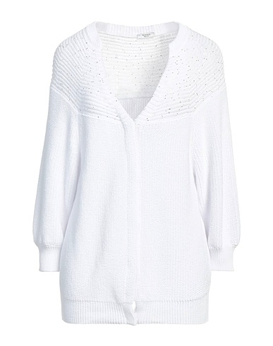 PESERICO Strickjacke Off white 100% Baumwolle, Polyester