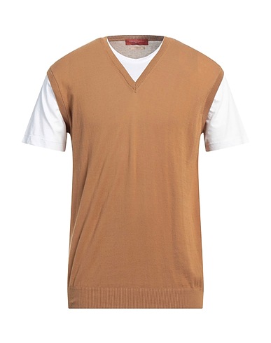 DANIELE FIESOLI Pullover Braun 100% Baumwolle