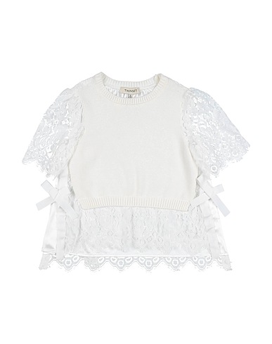TWINSET Sweater White 100% Cotton, Polyester