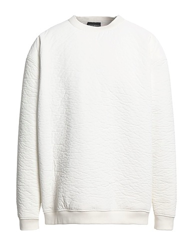 EMPORIO ARMANI Sweat-shirt Blanc 100% Polyester, Polyuréthane, Coton, Élasthanne