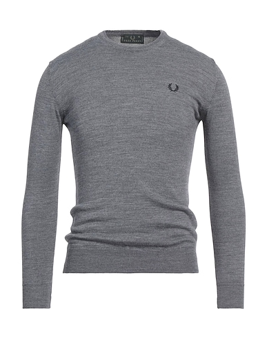 FRED PERRY Pullover Grigio 100% Cotone