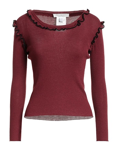 PHILOSOPHY di LORENZO SERAFINI Sweater Burgundy 80% Viscose, 20% Virgin Wool