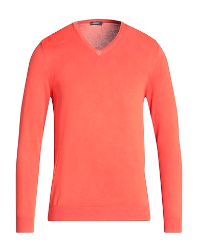 ROSSOPURO Pullover Tomatenrot 100% Baumwolle