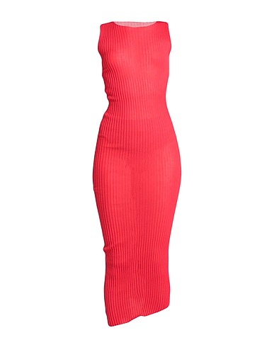 MAISON MARGIELA Midi-Kleid Rot 80% Baumwolle, 20% Polyamid
