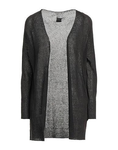 120% LINO Cardigan Charcoal 100% Linen