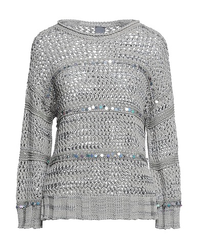 LORENA ANTONIAZZI Jumper Grey 75% Cotton, 24% Viscose, 1% Polyester