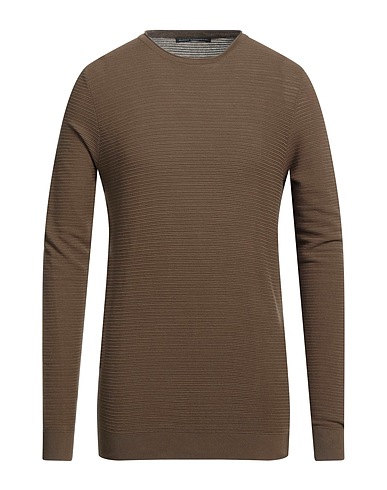 DANIELE ALESSANDRINI Sweater Khaki 100% Cotton