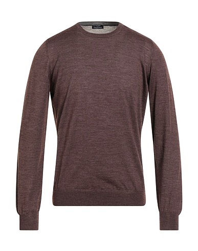 BARBA Napoli Pullover Cioccolato 70% Lana Vergine, 30% Seta