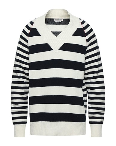 MCQUEEN Jumper White 70% Wool, 30% Cashmere