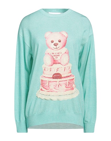 MOSCHINO Jumper COUTURE Sky blue 100% Virgin Wool, Cupro, Polyester