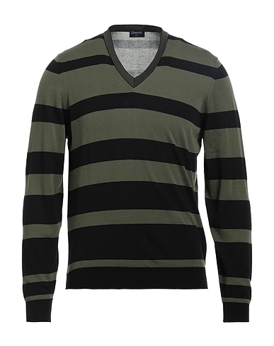 DRUMOHR Jumper Military green 100% Cotton