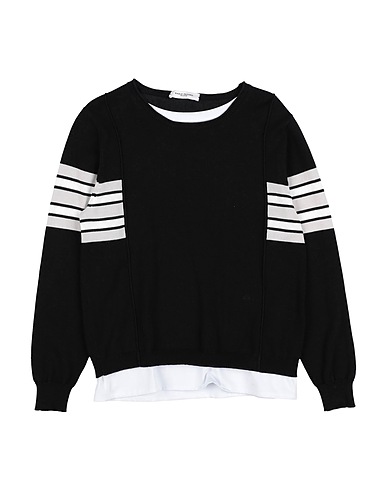 PAOLO PECORA Pullover Nero 100% Cotone