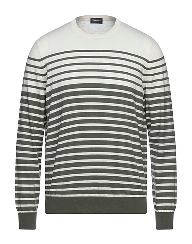 DRUMOHR Pullover Verde militare 85% Cotone, 15% Cachemire