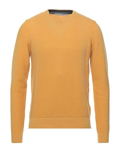 OUR FLAG Pullover Giallo ocra 80% Lana, 20% Poliammide