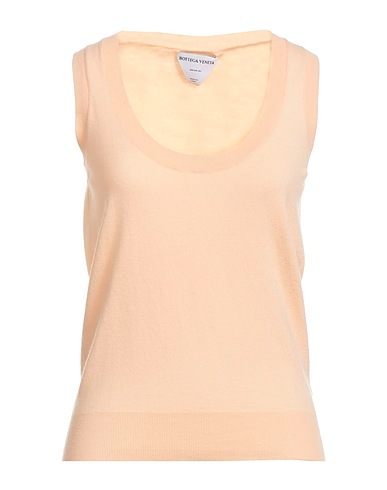 BOTTEGA VENETA Maglia Gilet Albicocca 80% Cachemire, 10% Poliammide, 7% Poliestere, 3% Elastan
