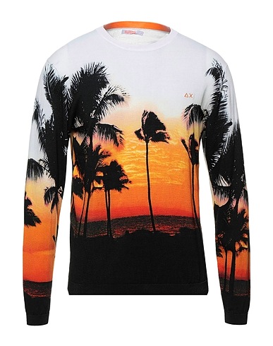 SUN 68 Jumper Orange 100% Cotton