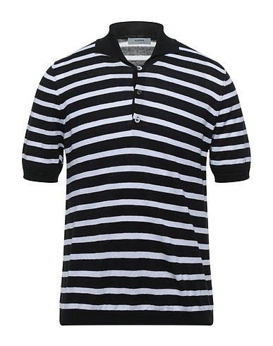 ALPHA STUDIO Jumper Black 65% Linen, 35% Cotton