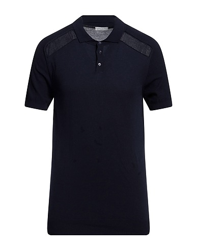 PAOLO PECORA Jumper Navy blue 100% Cotton