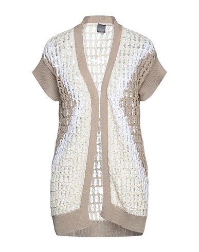 LORENA ANTONIAZZI Cardigan Khaki 90% Cotone, 10% Poliestere