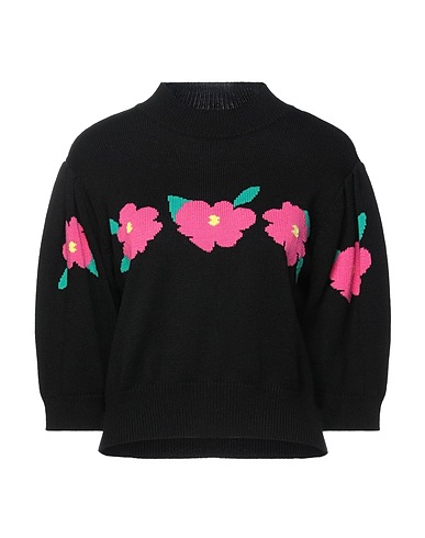 RIXO Polo neck Black 40% Polyester, 20% Wool, 20% Nylon, 20% Acrylic