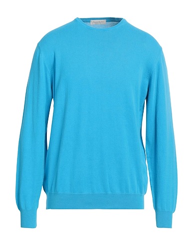 ROSSOPURO Sweater Turquoise 100% Cotton