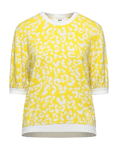 SOLOTRE Jumper Yellow 100% Cotton, Polyamide
