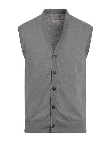 ORIGINAL VINTAGE STYLE Pullunder Grau 85% Baumwolle, 15% Kaschmir