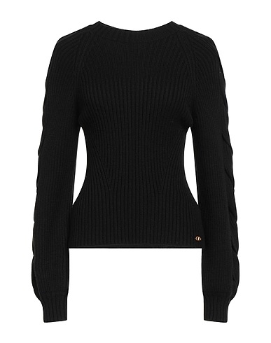 ELISABETTA FRANCHI Jumper Black 50% Wool, 50% Acrylic