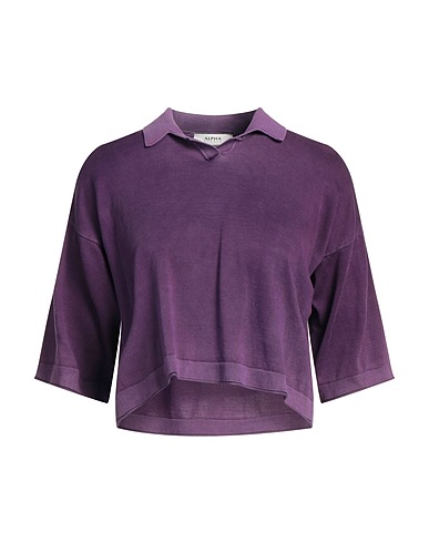 ALPHA STUDIO Jumper Purple 100% Cotton
