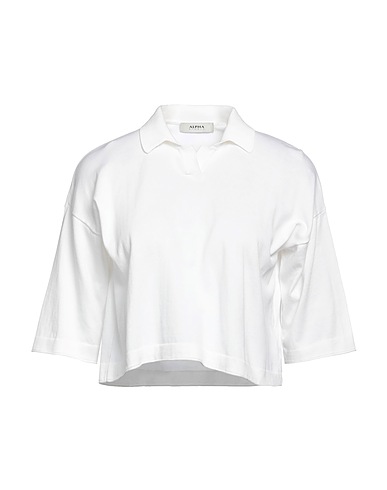 ALPHA STUDIO Sweater Ivory 100% Cotton