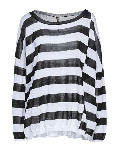 MANILA GRACE Jumper Black 88% Viscose, 12% Polyamide, Cotton