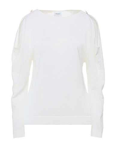 LIU •JO Jumper Ivory 100% Virgin Wool