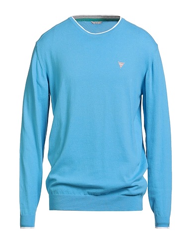 GUESS Jumper Azure 80% Cotton, 20% Polyamide