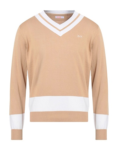 SUN 68 Pullover Sabbia 100% Cotone