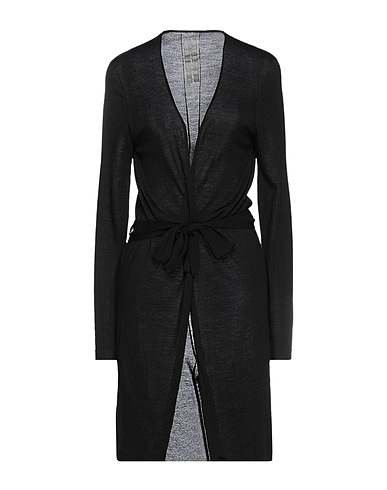 RICK OWENS Strickjacke Schwarz 100% Schurwolle