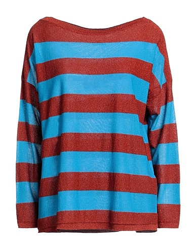 VICOLO TRIVELLI Jumper Brown 82% Viscose, 8% Polyester, 5% Polyamide, 5% Metallic fiber