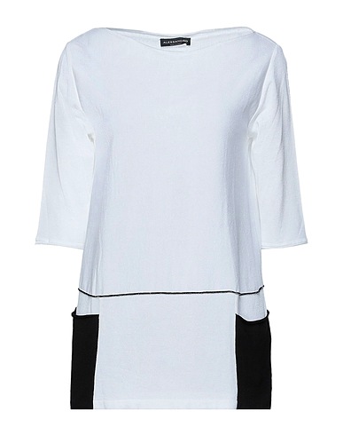 ALESSANDRO Pullover Bianco 90% Viscosa, 10% Meryl® Elitè