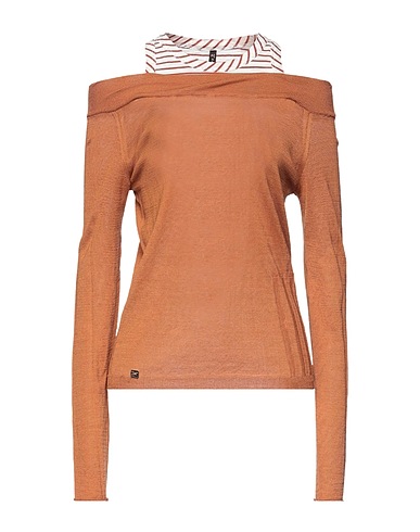 MANILA GRACE Sweater Brown 100% Cotton
