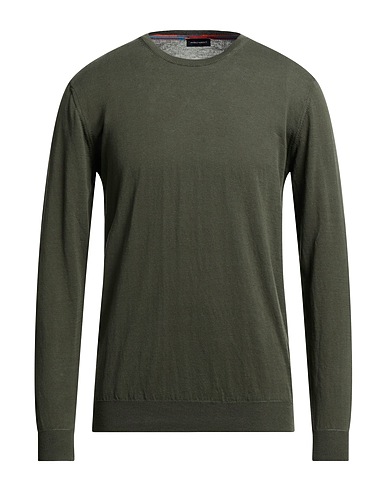 ANGELO NARDELLI Jumper Military green 100% Cotton