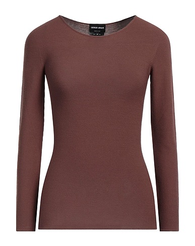 GIORGIO ARMANI Jumper Brown 67% Viscose, 33% Polyester