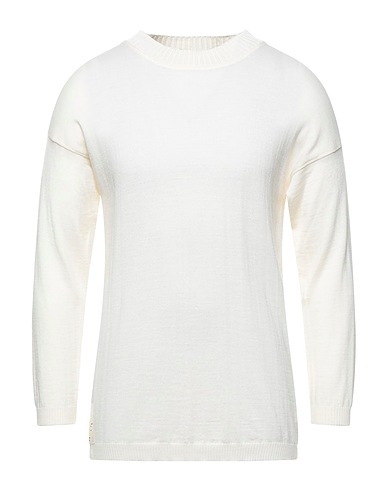TAKESHY KUROSAWA Pullover Bianco 50% Lana Merino, 50% Acrilico