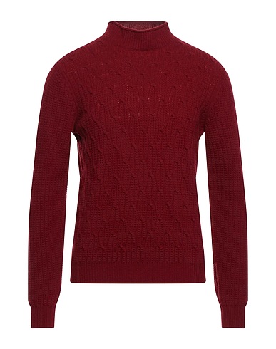 BLOCK23 Polo neck Brick red 80% Wool, 20% Polyamide