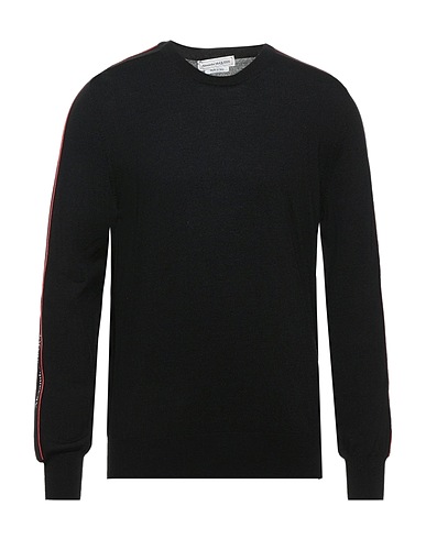 MCQUEEN Jumper Black 100% Wool, Polyamide, Elastane