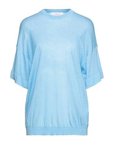 LIVIANA CONTI Jumper Sky blue 75% Wool, 25% Silk