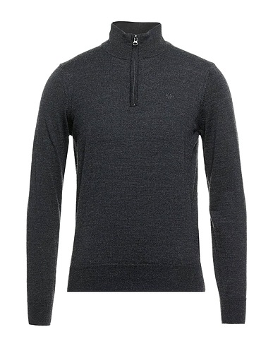 BAGUTTA Jumper with zip Charcoal 70% Merino Wool, 30% Acrylic
