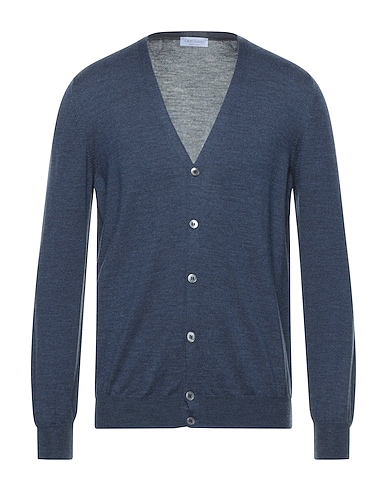 GRAN SASSO Cardigan Slate blue 100% Virgin Wool