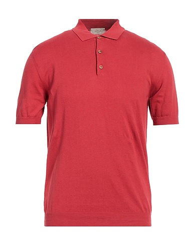 ALTEA Jumper Brick red 55% Linen, 45% Cotton