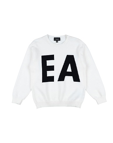 EMPORIO ARMANI Pullover Bianco 74% Cotone, 26% Poliammide