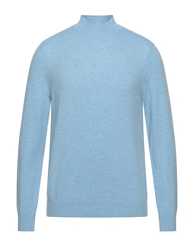 MALO Rollkragenpullover OPTIMUM Azurblau 70% Wolle, 30% Kaschmir