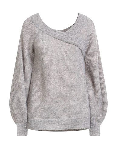 BRUNELLO CUCINELLI Jumper Grey 28% Mohair wool, 28% Alpaca wool, 24% Polyamide, 15% Viscose, 5% Polyester